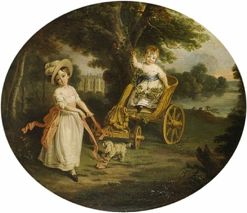 The O’Neill Boys with a Chariot in the Grounds of Shane’s Castle, 1783, Francis Wheatley