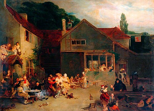 The Village Festival, 1842, Frank W. Wilkin