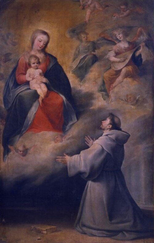 Aparición de la Virgen a San Francisco de Asís, 1650, Francisco Fernández