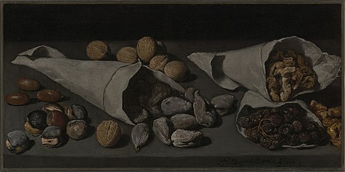 Still Life with Dried Fruit, 1631, Francisco de Burgos Mantilla