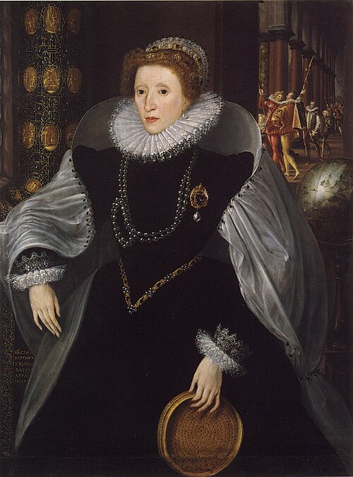 Sieve Portrait of Queen Elizabeth I, 1583, Quentin Metsys le Jeune