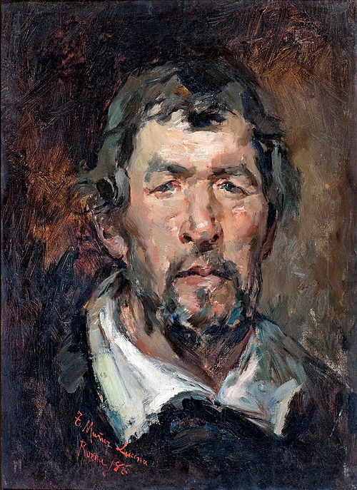 Cabeza de hombre, 1886, Tomás Muñoz Lucena