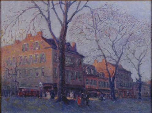 Lafayette Park Scene, 1916, Frank Nuderscher