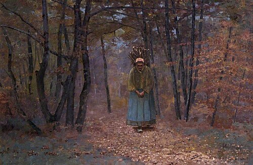 Old Woman Gathering Faggots, , Frank O'Meara
