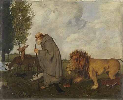 Einsiedler mit seinen Freunden, 1901, Adolf Hengeler