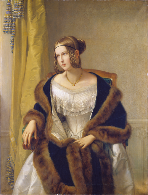 Portrait of the Baroness of Bernus, 1838, Philipp Veit