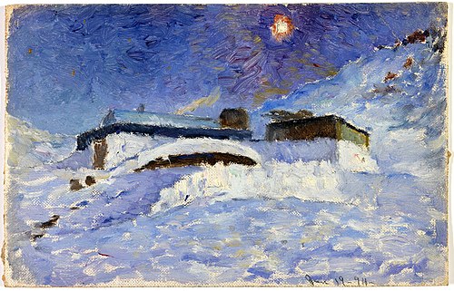 Anniversary Lodge--Jan. 19, 1894, Effect of Moon..., 1894, Frank Wilbert Stokes