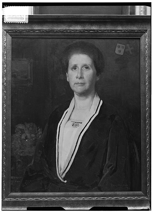 Portrait of Lucile Agnes van Lynden (1889-1978), 1926, Frans David Oerder