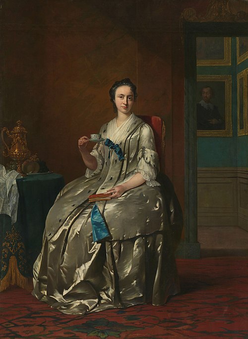 Portrait of Machteld Muilman, 1745, Frans van der Mijn
