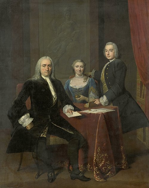 Family Group in an Interior, 1744, Frans van der Mijn