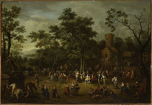 Festivity in a park, , Franz de Paula Ferg