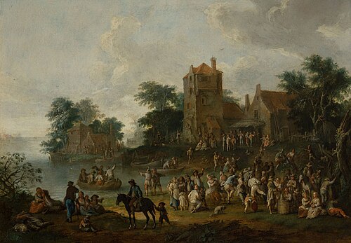 Landscape with Dancing Peasants, , Franz de Paula Ferg