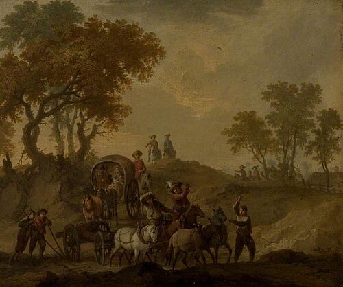 Landscape with Baggage Wagon, , Franz de Paula Ferg