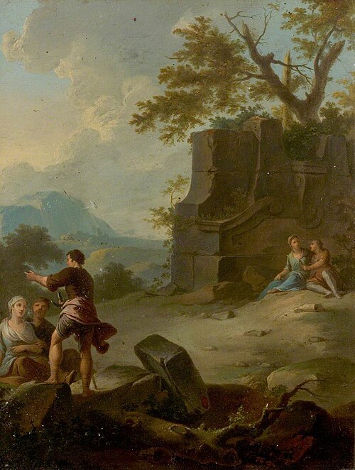 Landscape with Figures and Ruins, , Franz de Paula Ferg