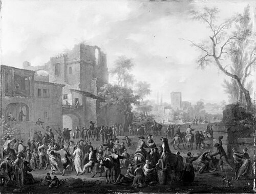 Market Scene, 1722, Franz de Paula Ferg
