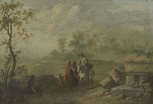 Landscape with Travellers, 1727, Franz de Paula Ferg