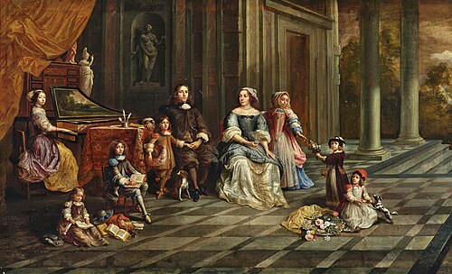 Portrait of the Janssens family, 1672, François Duchatel