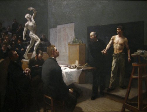 La Leçon d'anatomie à l'école des beaux-arts, 1888, François Salle