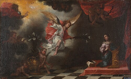 The Annunciation, 1675, Francisco Antolínez