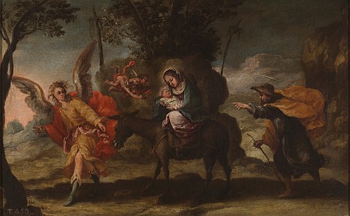 The Flight into Egypt, 1675, Francisco Antolínez