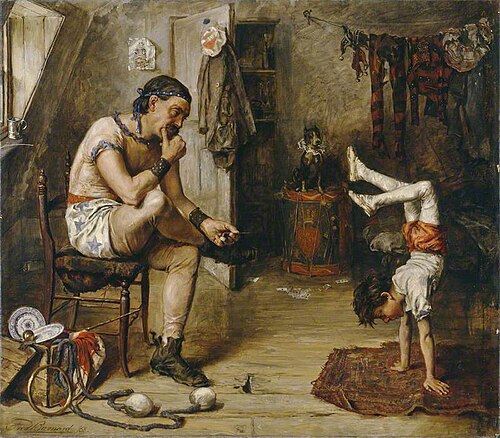 A Dress Rehearsal, 1868, Fred Barnard