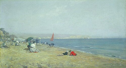 Sunny Sandown, Isle of Wight, 1908, Frederic Marlett Bell-Smith