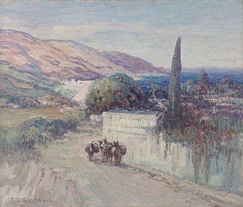 Italian Landscape, 1910, Frederick Gottwald
