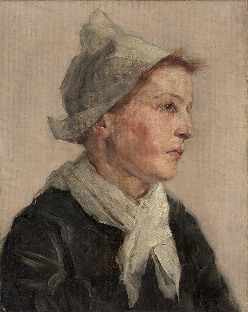 Head of a Woman, 1900, Frederick Gottwald