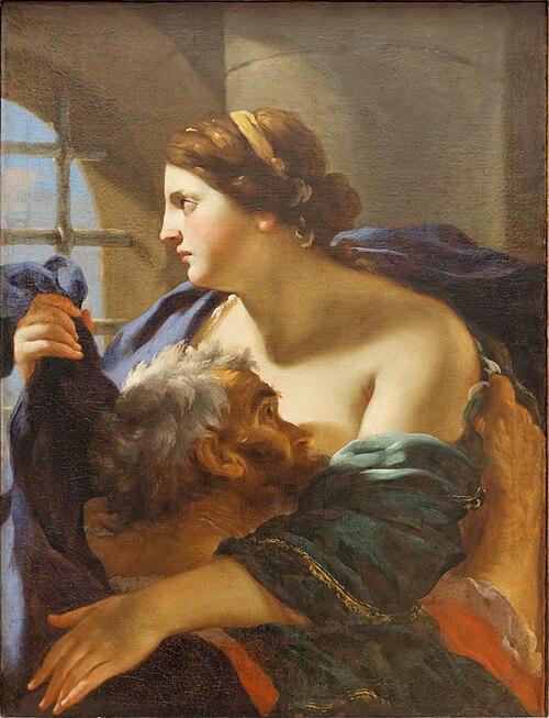 La Charité romaine, 1627, Charles Mellin
