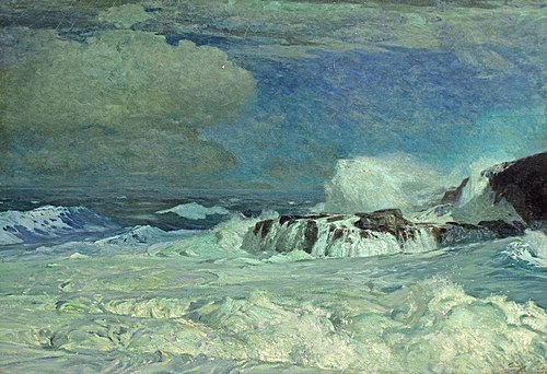 Surf Under Moonlight, 1906, Frederick Judd Waugh