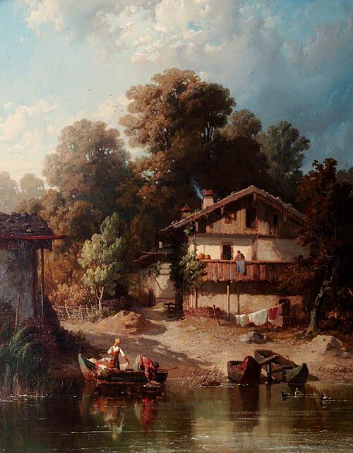 The Fisherman's House, 1854, Frederick Lee Bridell