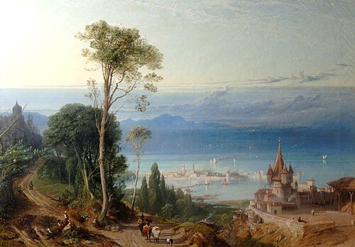 The Lake of Constance, 1858, Frederick Lee Bridell