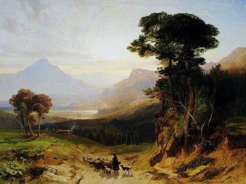 View of Brannenburg, Bavaria, 1858, Frederick Lee Bridell