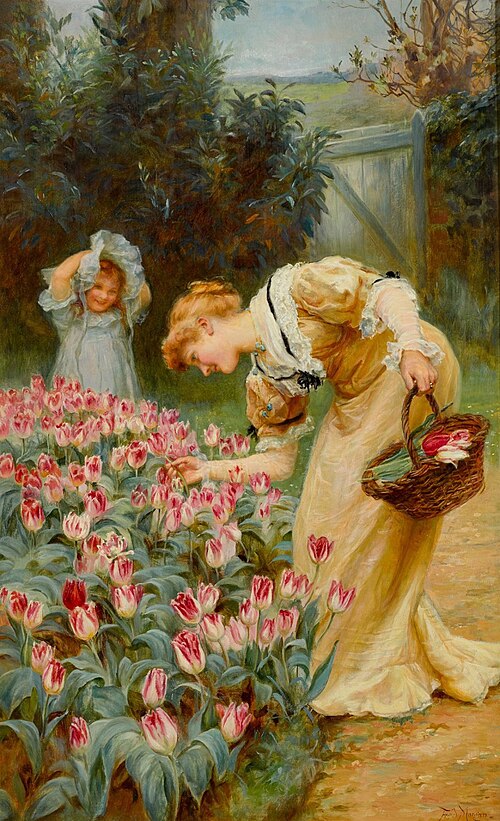 Picking Tulips, , Frederick Morgan