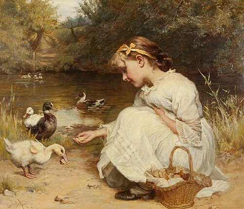 Making Friends, 1885, Frederick Morgan