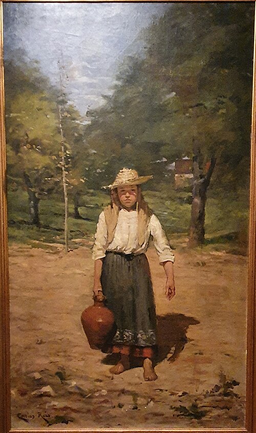 No Caminho da Fonte, 1887, Carlos Reis