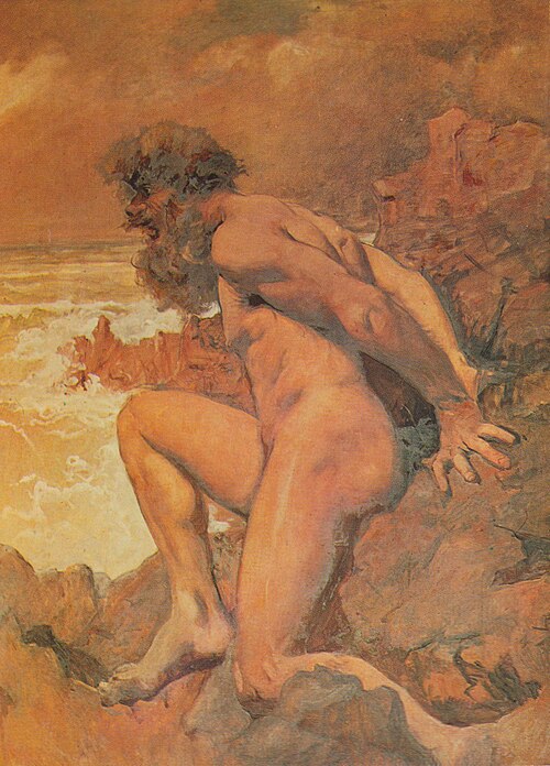 Aparição do Adamastor, 1900, Carlos Reis