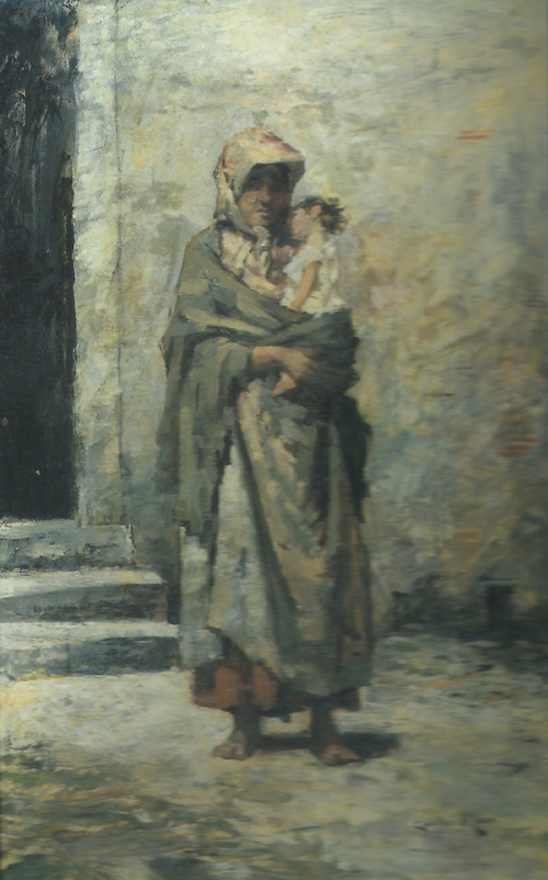 Mulher com Criança nos Braços, 1885, Carlos Reis