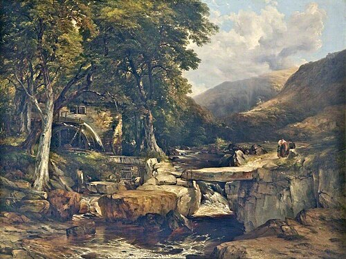 River Teign, Devonshire, 1843, Frederick Richard Lee