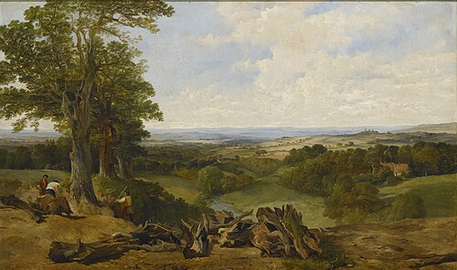 View near Crediton, Devon, 1867, Frederick Richard Lee
