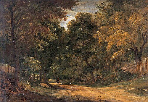 A Lane at Cobham, Kent, , Frederick Richard Lee