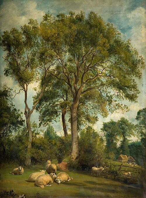 Landscape with Sheep, , Frederick Richard Lee