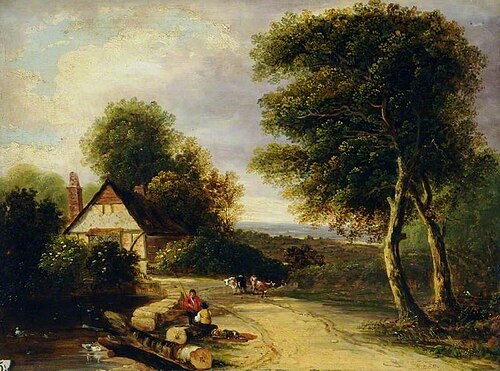 Landscape with a River, , Frederick Richard Lee