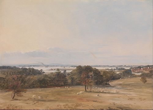 Southampton Water, near Hamble, 1837, Frederick Richard Lee