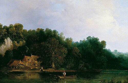 View of the Thames from Tilehurst, , Frederick Waters Watts