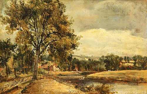 A Riverside, 1829, Frederick Waters Watts