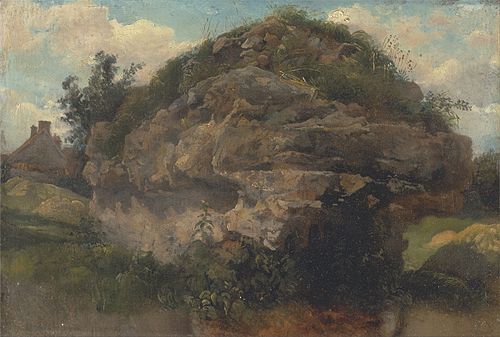 Rocky Hillside, 1830, Frederick Waters Watts