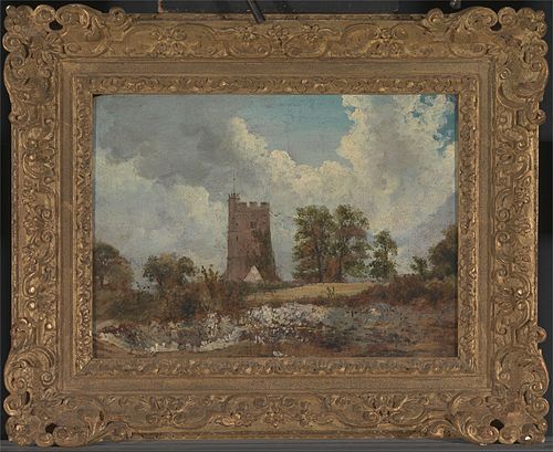 Landscape with a Church, 1830, Frederick Waters Watts