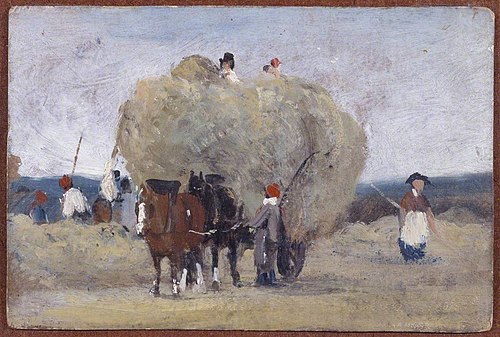 Sketch of a Harvest Wagon, 1829, Frederick Waters Watts