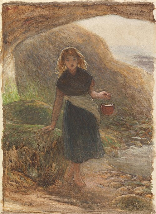 The Mussel Gatherer, 1861, Frederick Walker